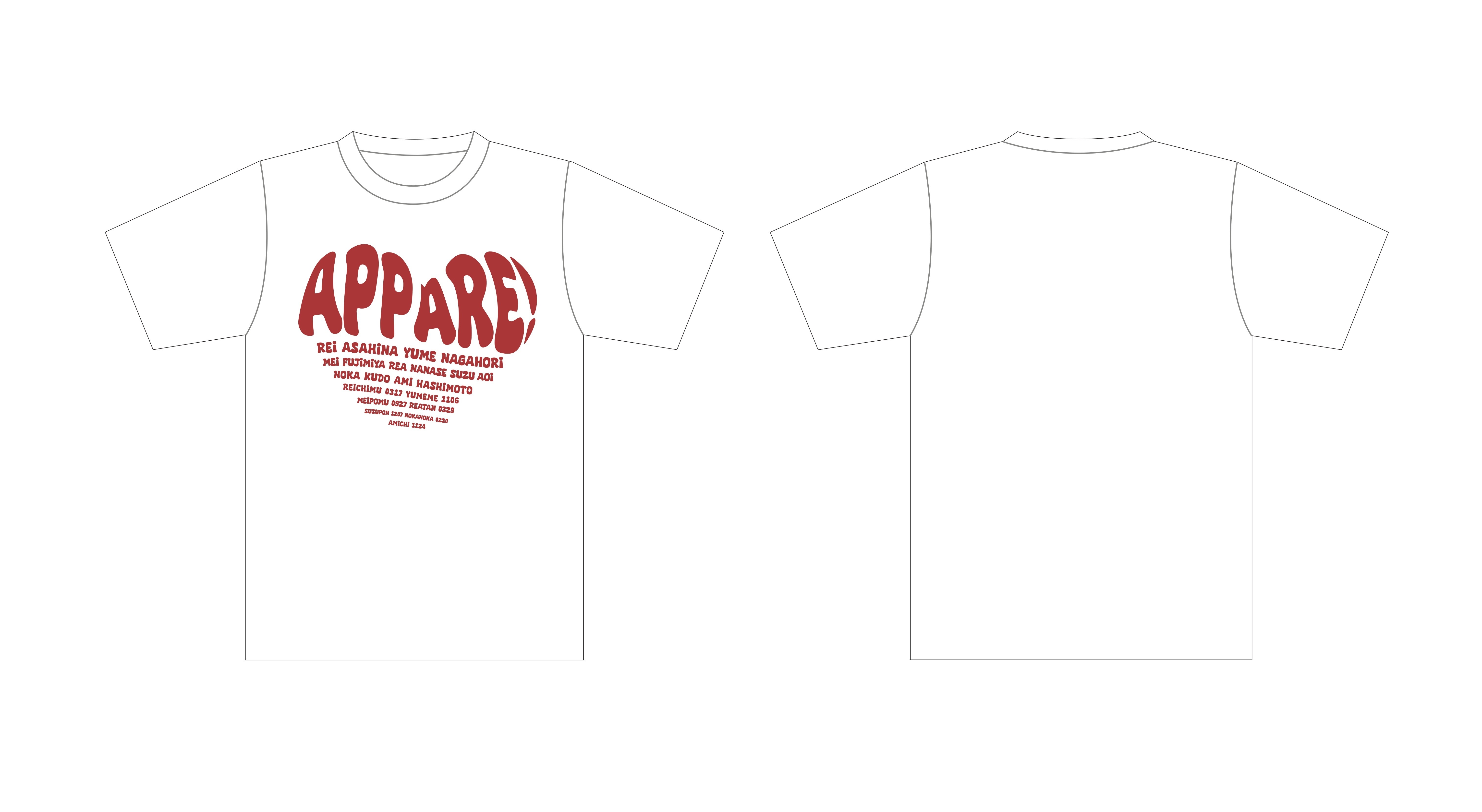 【FC限定】Appare! ファンクラブ『竹の子族』限定Tシャツ