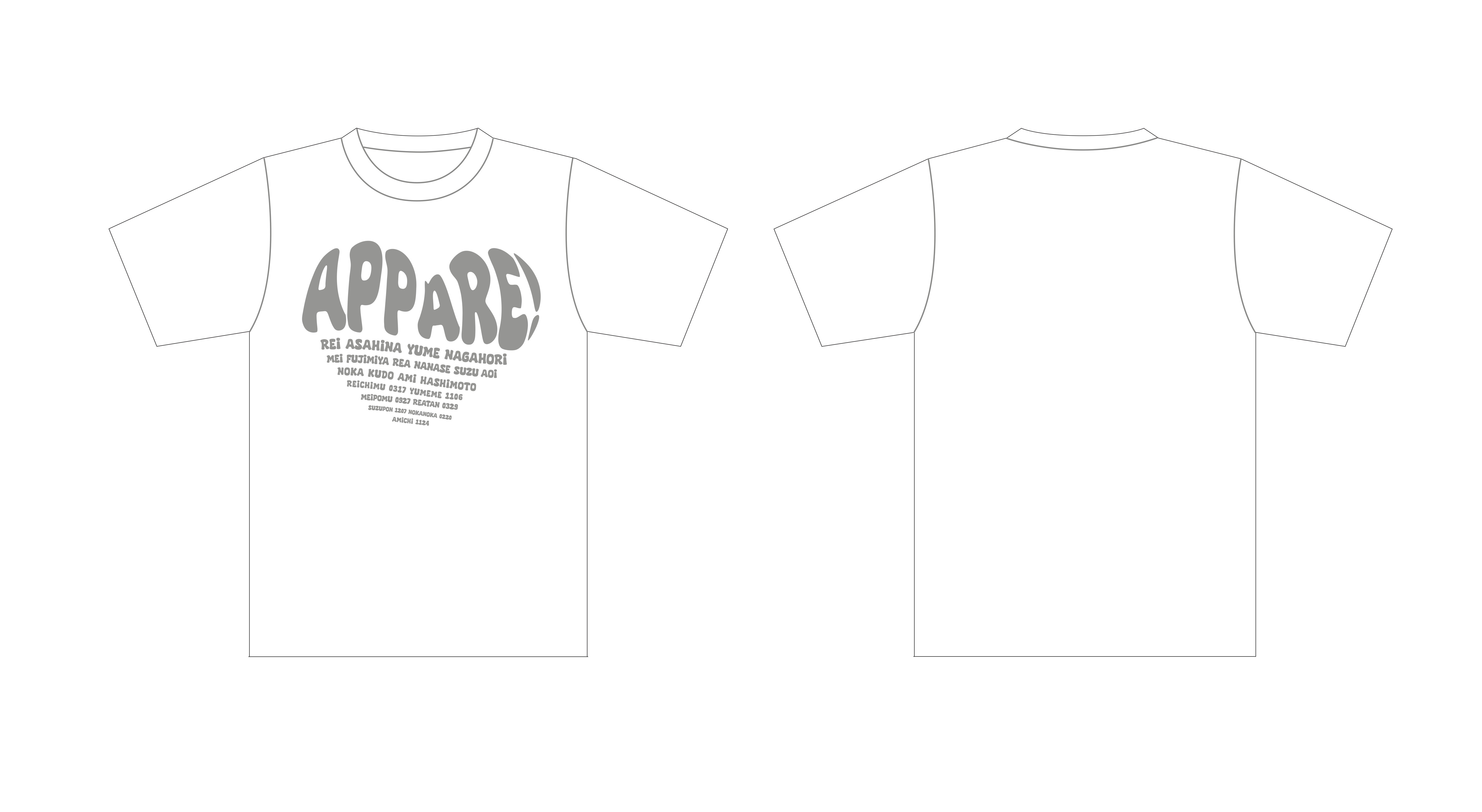 【FC限定】Appare! ファンクラブ『竹の子族』限定Tシャツ
