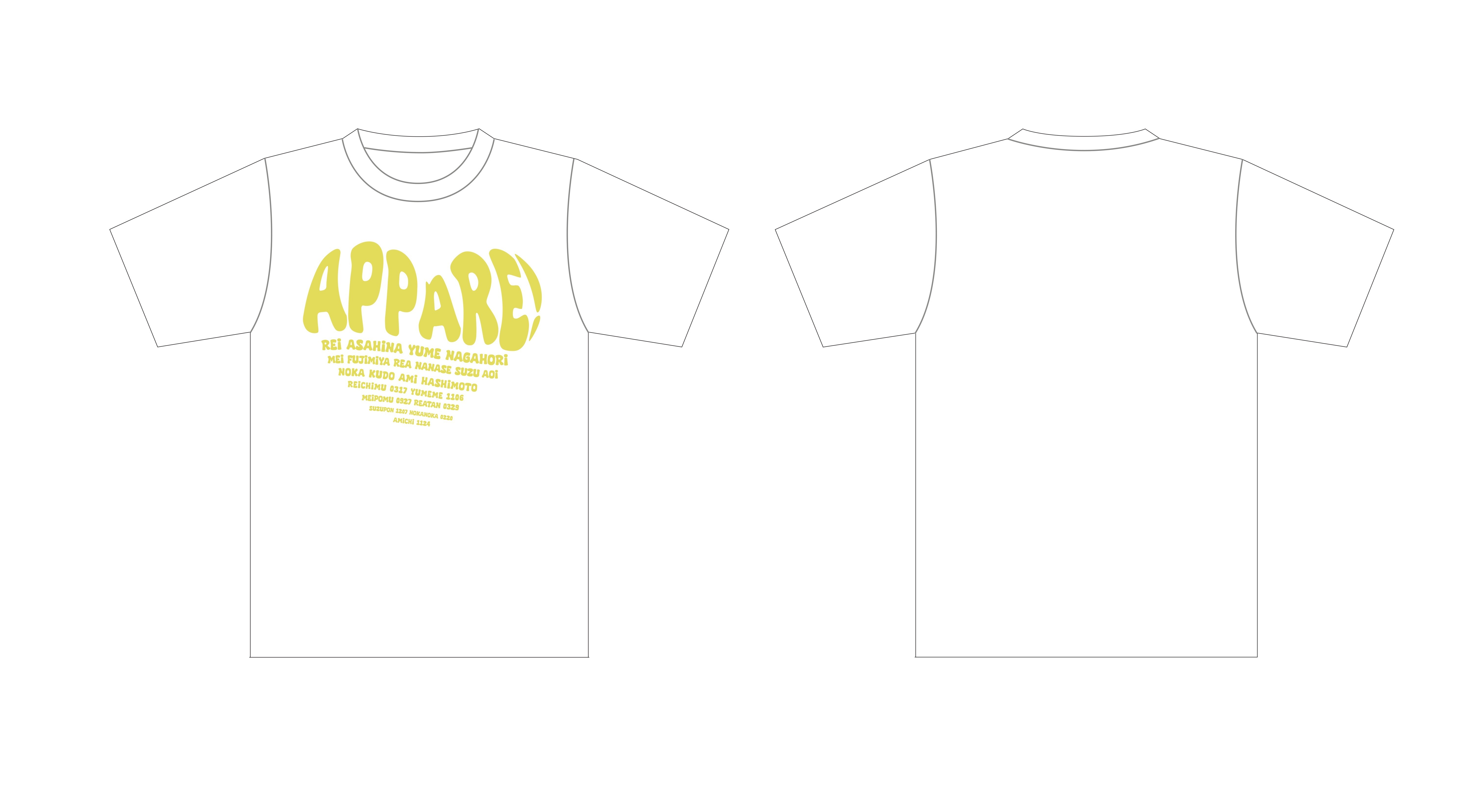【FC限定】Appare! ファンクラブ『竹の子族』限定Tシャツ